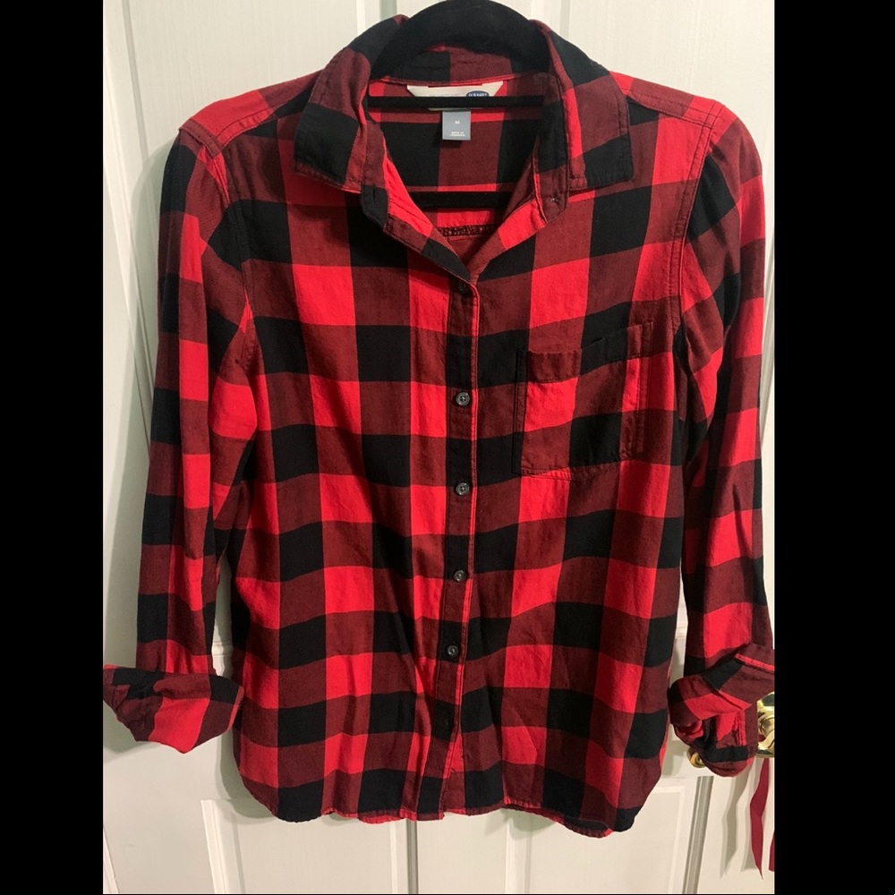 Old Navy - Red/Black Classic Flannel